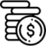 Pictogram - Een stapel munten
